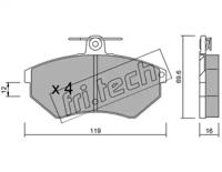 Fri.Tech. 052.0 Колодки гальмівні Fri.Tech. 052.0 Колодки гальмівні