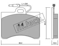 Fri.Tech. 087.0 Brake pads