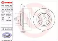 Brembo 08.A112.11 Диск тормозной Brembo 08.A112.11 Диск тормозной