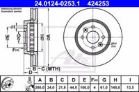 Ate 24.0124-0253.1 Диск тормозной Ate 24.0124-0253.1 Диск тормозной