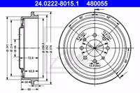 Ate 24.0222-8015.1 Барабан гальмівний Ate 24.0222-8015.1 Барабан гальмівний
