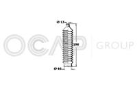 Ocap 1211163 Пильник рульової рейки