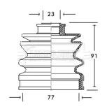 Borg & Beck BCB2054 Пильник привідного валу Borg & Beck BCB2054 Пильник привідного валу