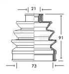 Borg & Beck BCB2061 Dust boot kit axle joint