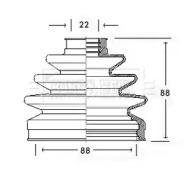 Borg & Beck BCB2232 Пильник привідного валу Borg & Beck BCB2232 Пильник привідного валу