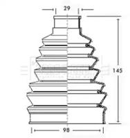 Borg & Beck BCB2284 Пильник привідного валу
