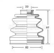 Borg & Beck BCB2288 Dust boot kit axle joint