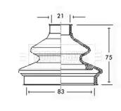 Borg & Beck BCB2333 Dust boot kit axle joint Borg & Beck BCB2333 Dust boot kit axle joint