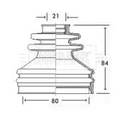 Borg & Beck BCB2598 Пильник привідного валу Borg & Beck BCB2598 Пильник привідного валу