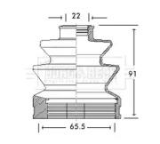Borg & Beck BCB2712 Dust boot kit axle joint Borg & Beck BCB2712 Dust boot kit axle joint