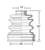 Borg & Beck BCB2742 Dust boot kit axle joint