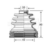 Borg & Beck BCB2786 Dust boot kit axle joint Borg & Beck BCB2786 Dust boot kit axle joint