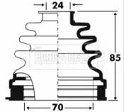 Borg & Beck BCB2881 Dust boot kit axle joint Borg & Beck BCB2881 Dust boot kit axle joint
