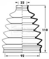 Borg & Beck BCB6025 Dust boot kit axle joint