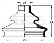 Borg & Beck BCB6062 Пильник привідного валу