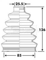 Borg & Beck BCB6114 Пыльник приводного вала Borg & Beck BCB6114 Пыльник приводного вала