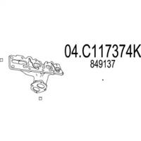 MTS 04.C117374K Випускна труба відпрацьованих газів