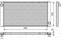 Valeo 735481 Радіатор охолодження двигуна Valeo 735481 Радіатор охолодження двигуна