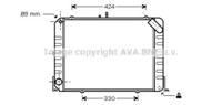 Ava TO2139 Радіатор охолодження двигуна Ava TO2139 Радіатор охолодження двигуна