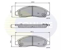 Comline CBP31573 Brake pads Comline CBP31573 Brake pads