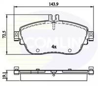 Comline CBP32208 Brake pads