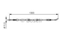 Bosch 1 987 477 260 Brake cable Bosch 1 987 477 260 Brake cable