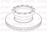 Remsa NCA1043.20 Диск гальмівний