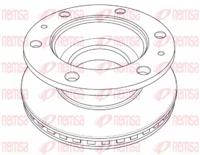 Remsa NCA1197.20 Диск гальмівний Remsa NCA1197.20 Диск гальмівний