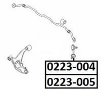 Akitaka 0223004 Тяга стабілізатора підвіски