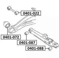 Akitaka 0401088 Bushing suspension arm