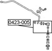 Akitaka 0423005 Тяга стабілізатора підвіски