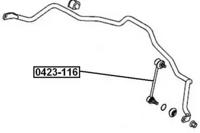 Akitaka 0423116 Тяга стабілізатора підвіски