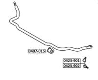 Akitaka 0423902 Тяга стабілізатора підвіски