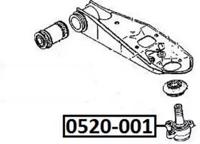 Akitaka 0520001 Опора шаровая  рычага