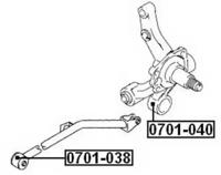 Akitaka 0701038 Bushing suspension arm