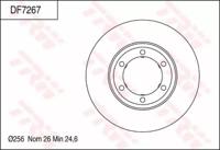 TRW DF7267 Диск гальмівний