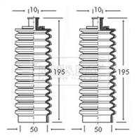 Borg & Beck BSG3028 Пильник рульової рейки Borg & Beck BSG3028 Пильник рульової рейки