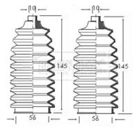 Borg & Beck BSG3037 Пильник рульової рейки Borg & Beck BSG3037 Пильник рульової рейки