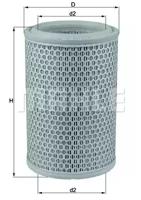 Mahle Original LX 660 Фільтр повітряний Mahle Original LX 660 Фільтр повітряний