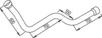 Dinex 68147 Exhaust pipe