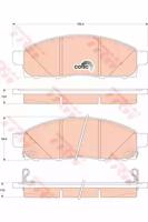 TRW GDB3502 Brake pads