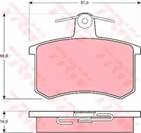 TRW GDB814 Колодки гальмівні TRW GDB814 Колодки гальмівні