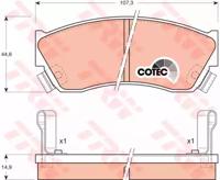 TRW GDB883 Колодки гальмівні