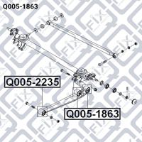 Q-FIX Q005-1863 Сайлентблок Q-FIX Q005-1863 Сайлентблок