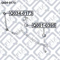 Q-FIX Q034-0173 Тяга стабілізатора підвіски