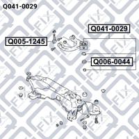 Q-FIX Q041-0029 Опора кульова важеля Q-FIX Q041-0029 Опора кульова важеля