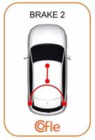 Cofle 12.3721 Трос стояночного гальма Cofle 12.3721 Трос стояночного гальма