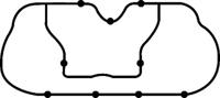 Corteco 450137H Gasket graphite Corteco 450137H Gasket graphite
