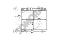 Somora 085140E Радіатор охолодження двигуна