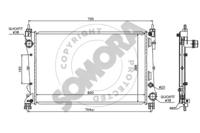 Somora 088240 Радіатор охолодження двигуна Somora 088240 Радіатор охолодження двигуна